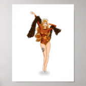 Leo Zodiac Illustration – Hand Drawn Poster (Voorkant)