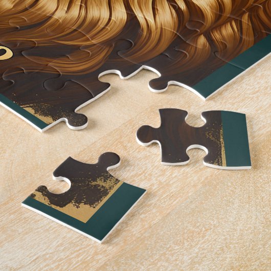 Leo Zodiac Jigsaw Juli/Augustus Leeuw Gift Legpuzzel (Zijkant)