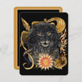 Leo Zodiac Kaart (Voorkant / Achterkant)