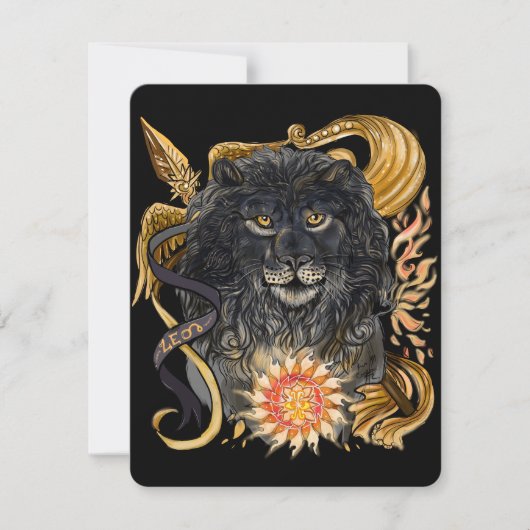 Leo Zodiac Kaart (Voorkant)