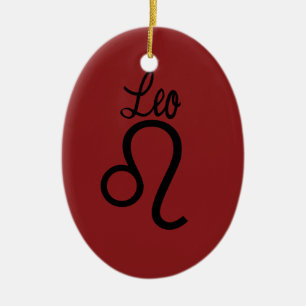 Leo Zodiac Keramisch Ornament
