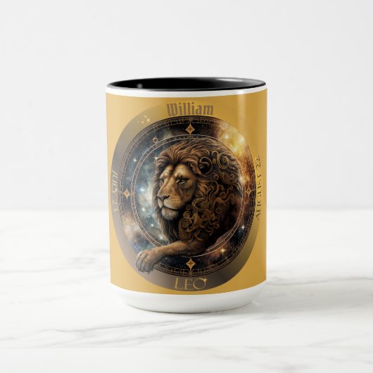 Leo Zodiac Koffie Mok (Midden)