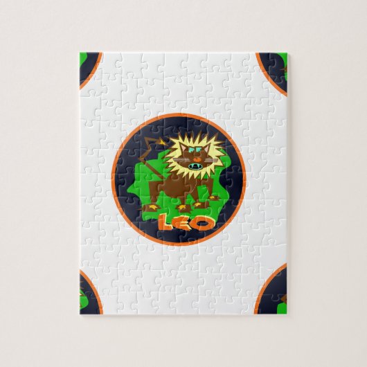 leo zodiac legpuzzel (Verticaal)