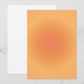 Leo Zodiac, Leo Aura Oranje Gradient Feestdagenkaart (Voorkant / Achterkant)