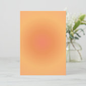 Leo Zodiac, Leo Aura Oranje Gradient Feestdagenkaart (Staand voorkant)