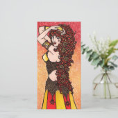 Leo Zodiac Lion Goddess Astrology Leos Symbol Feestdagenkaart (Staand voorkant)