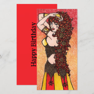 Leo Zodiac Lion Goddess Astrology Leos Symbol Feestdagenkaart