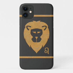 Leo Zodiac Lion Head Marmer Effect iPhone 11 Hoesje