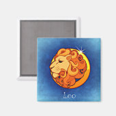 leo zodiac magnet (Voorkant / Achterkant)