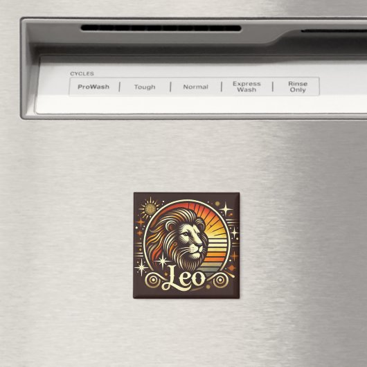 Leo Zodiac Magnet Design (Insitu (Vaatwasser))
