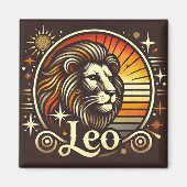 Leo Zodiac Magnet Design (Voorkant)