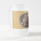 Leo Zodiac Matglas Bierpul (Voorkant links)