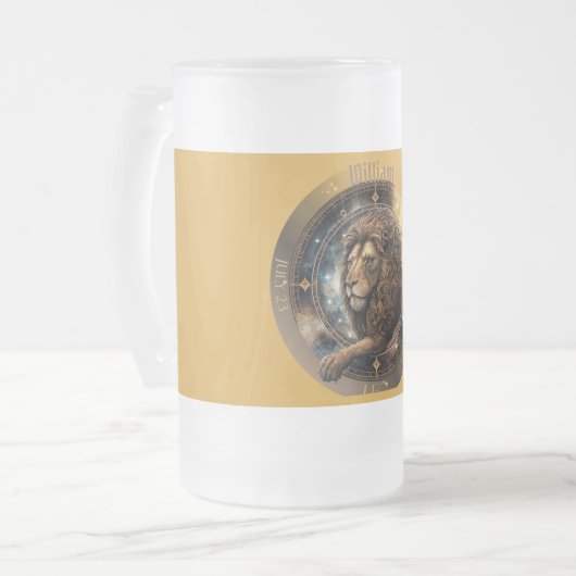 Leo Zodiac  Matglas Bierpul (Voorkant links)