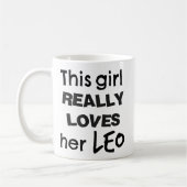 Leo Zodiac Mok Dit meisje (Links)