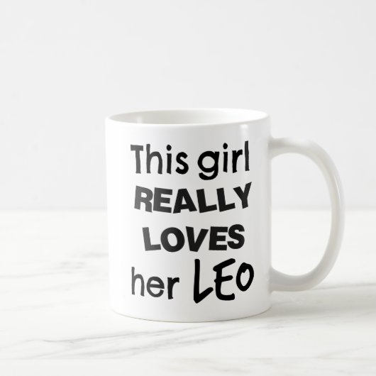 Leo Zodiac Mok Dit meisje (Rechts)