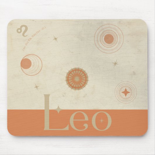 Leo Zodiac Mousepad Muismat (Voorkant)