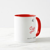 Leo Zodiac Mug – Astrology Coffee Cup Mok (Voorkant rechts)