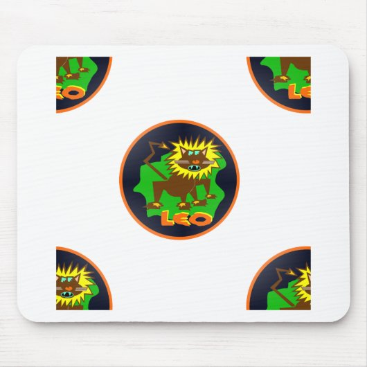 leo zodiac muismat (Voorkant)