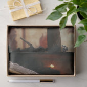 Leo Zodiac Musician Drums Decoupage Tissuepapier (Geschenk)