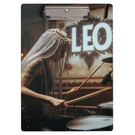 Leo Zodiac Musician Drums Klembord