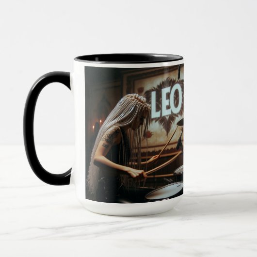 Leo Zodiac Musician Drums Mok (Links)