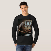 Leo Zodiac Musician Drums T-shirt (Voorkant volledig)