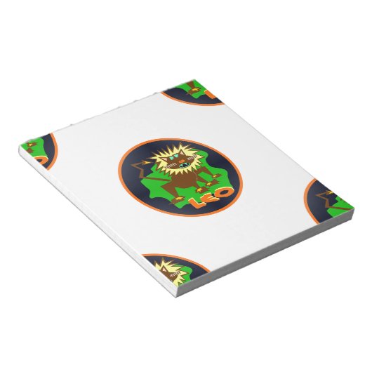 leo zodiac notitieblok (Schuin)