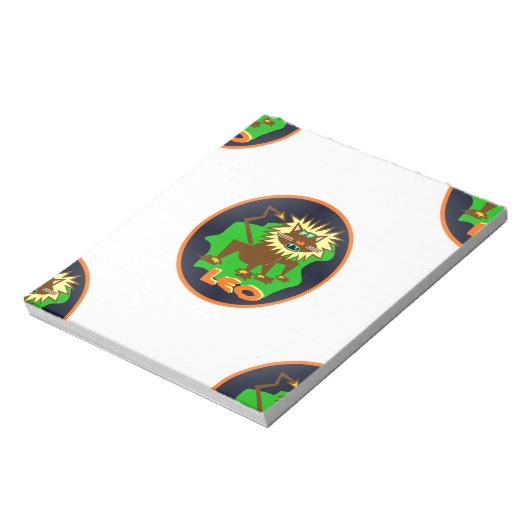 leo zodiac notitieblok (Linkerzijde)