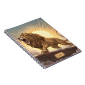Leo Zodiac Notitieboek – Roaring Sunlit Lion (Rechterzijde)