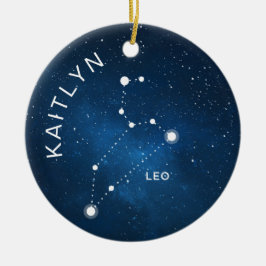 Leo Zodiac Ornament Gepersonaliseerde Zodiac Gift