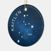 Leo Zodiac Ornament Gepersonaliseerde Zodiac Gift (Links)