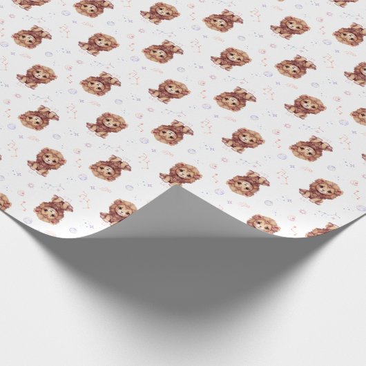 Leo Zodiac Paper Cadeaupapier (Hoek)