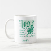 Leo Zodiac Personalized Traits Horoscope Koffiemok (Links)