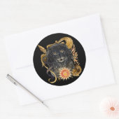 Leo Zodiac Ronde Sticker (Envelop)