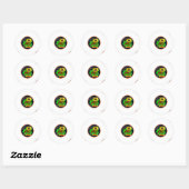 leo zodiac ronde sticker (Vel)