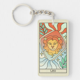 Leo Zodiac Sign Abstract Art  Sleutelhanger