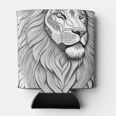 Leo Zodiac Sign - Astrologische Lion Blikjeskoeler (Achterkant)