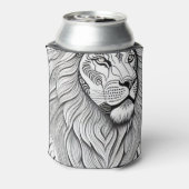 Leo Zodiac Sign - Astrologische Lion Blikjeskoeler (Blikje Achterkant)