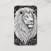 Leo Zodiac Sign - Astrologische Lion Visitekaartje (Voorkant)