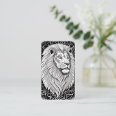 Leo Zodiac Sign - Astrologische Lion Visitekaartje (Staand voorkant)