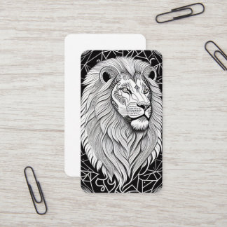 Leo Zodiac Sign - Astrologische Lion Visitekaartje