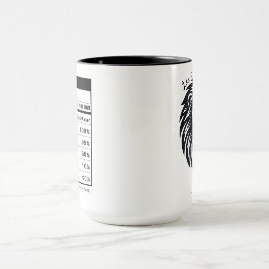 Leo Zodiac Sign Astrology Nutrition Facts Mok (Midden)