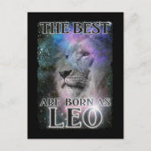 Leo Zodiac Sign Birthday Lion geboren in augustus Briefkaart (Voorkant)
