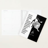 Leo Zodiac Sign. Black & White Planner (Display)