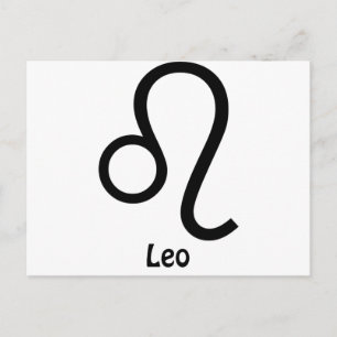Leo Zodiac Sign Briefkaart