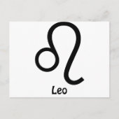 Leo Zodiac Sign Briefkaart (Voorkant)