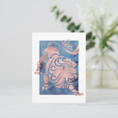 Leo Zodiac Sign Briefkaart (Staand voorkant)