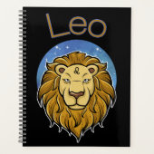 Leo Zodiac Sign Calendar Planner (Voorkant)