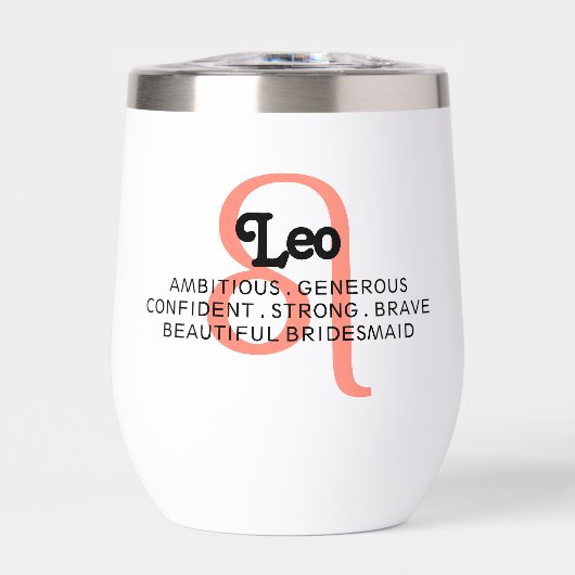 Leo Zodiac Sign Custom Traits (Voorkant)