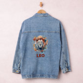 Leo Zodiac Sign Denim jas voor dames Jacket (Hangar)